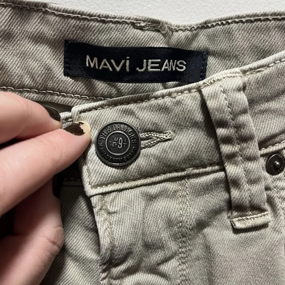Mavi Mens Jeans‎ Beige Pants Size 32x32 Matt Relaxed Straight Leg